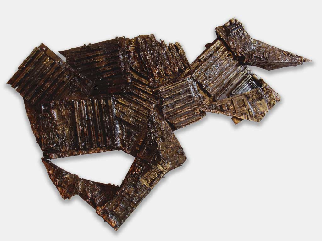 recycled computer sculptures