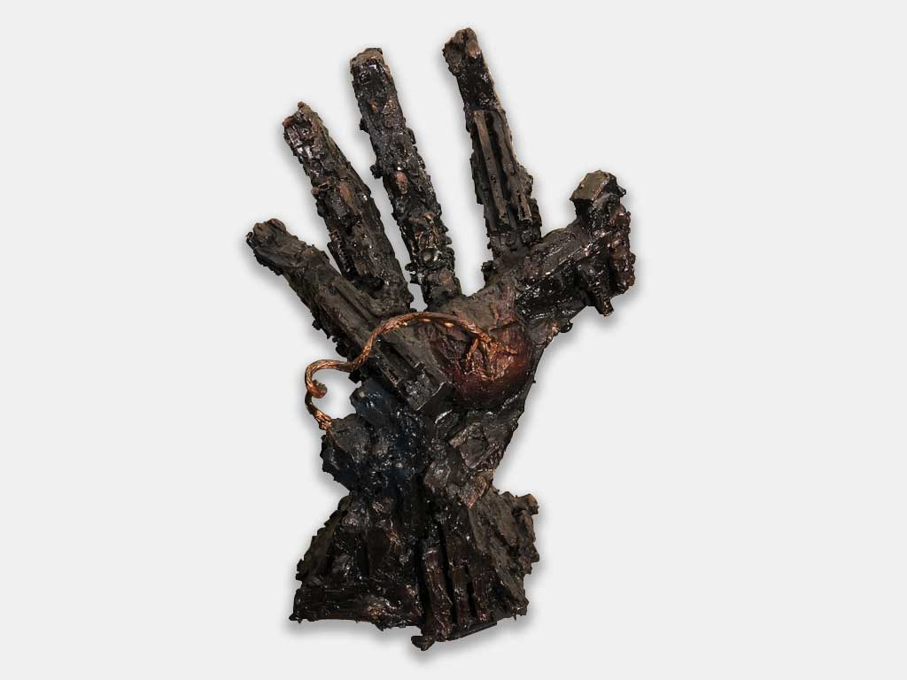 recycled computer sculptures